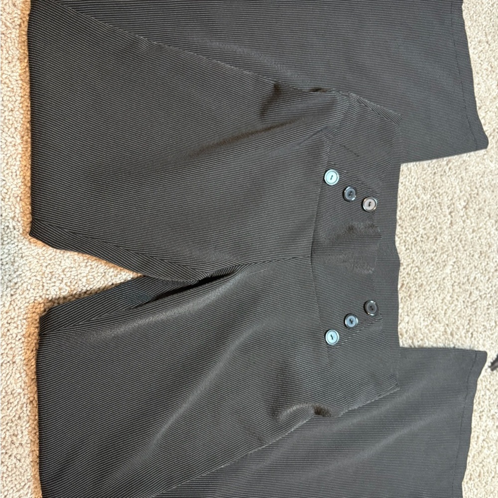 Y2K  Black Pinstripe Trousers